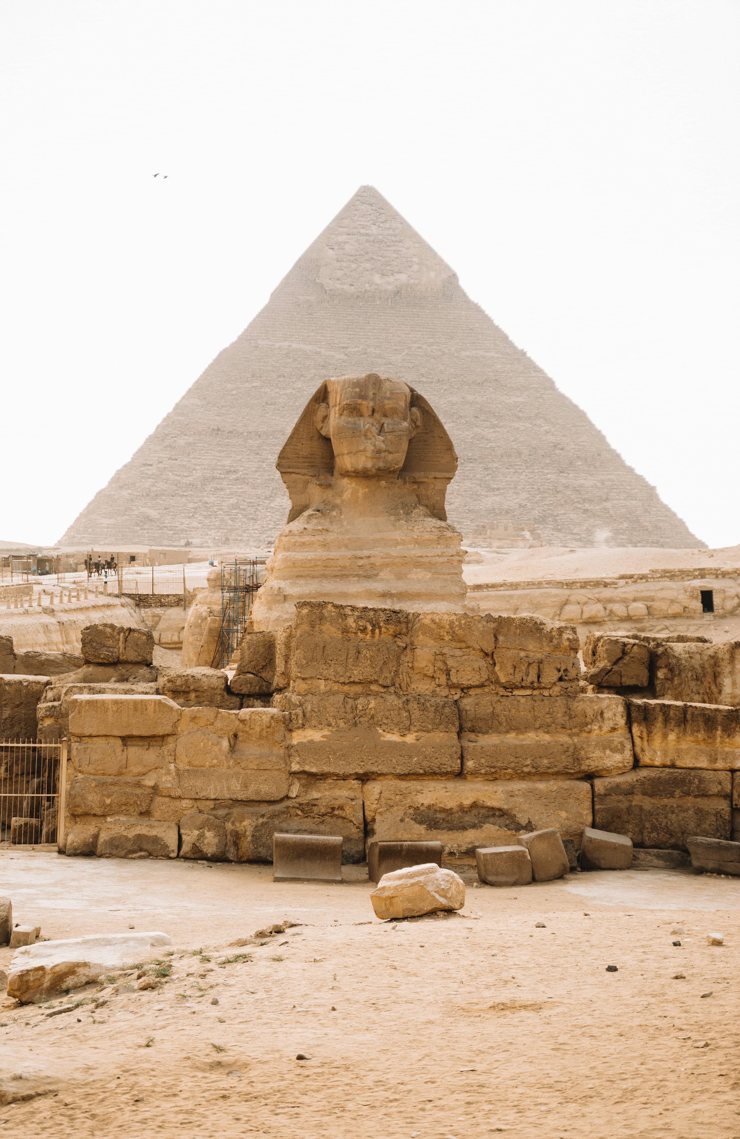 pyramids, sphinx